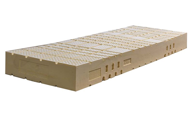 100% dabīgā lateksa  Emerald  7-zonu lateksa monobloks 18 cm / 70 kg/m3