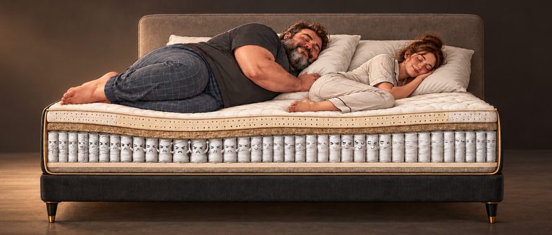 How to choose a single mattress when partners have a significant weight difference?